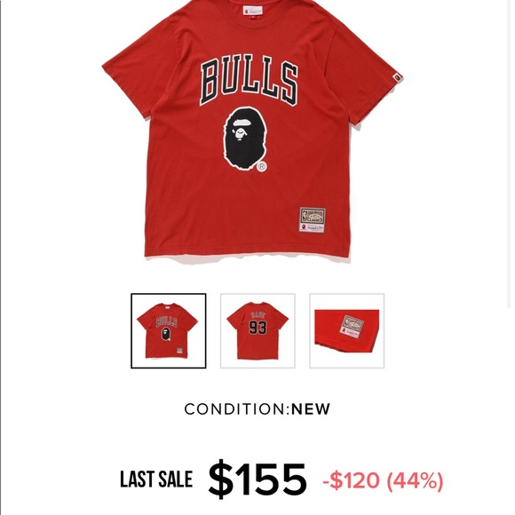 Bape X Mitchell&Ness Bulls shirt - Picture 5 of 5